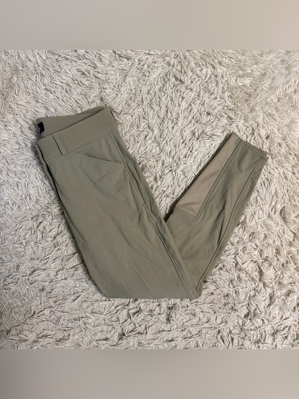 Women’s Size 28R Tan Horze Knee Patch Horseback Riding Breeches